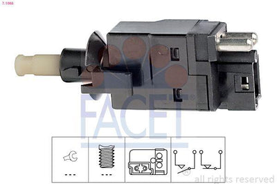 Facet 71088 Brake Lamp Sensor Mercedes W201 190 W202 C Series Ap208 CLK Series W1