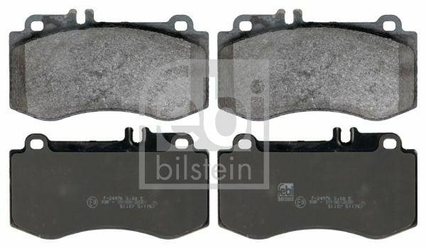 FEBI Front Brake Pad - ECE R90 Approved, Fits X218 C218 W212 S212 — Brake Pads