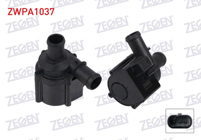 Zegen ZWPA1037 Auxiliary Water Pump Volkswagen Touareg (Cr7) 3.0 TDI 18-/ A8 (4H2) 2.0 TFSI 12-18 / A6 (4A2) 18-/ A4 (8W2) 15-20 / Porsche Panemera 17-/ Cayenne 17-/ 911 (992) 19-/ Lamborghın