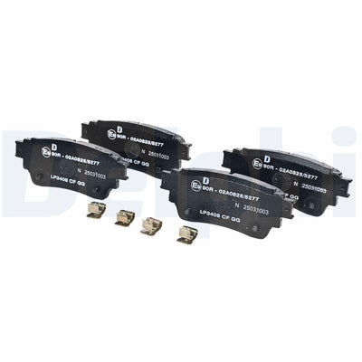 Delphi LP3408 Brake Pad Rear Mitsubishi Eclipse Cross 17> Outlander III 12> Electronic El Frenli — Brake Cables & Hardware
