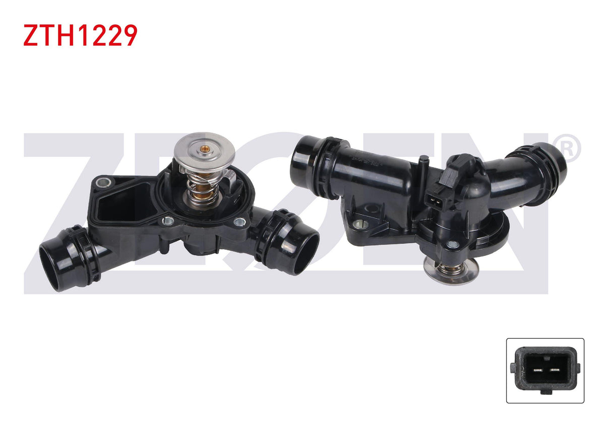 Zegen ZTH1229 Thermostat Complete Electric 97 C BMW 5 Series (E39) 520 i-523 i-525 i-528 i-530 i 19 — Water Pump & Thermostat