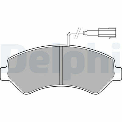 Delphi LP2492 Dual Pin Front Brake Pad Set for Ducato Buses — Brake Pads