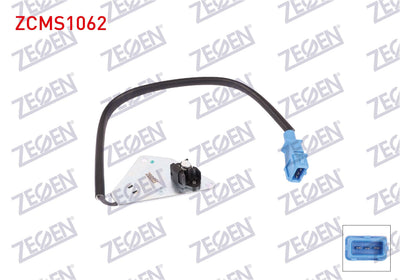 Zegen ZCMS1062 Camshaft Speed Sensor Kablolu 345mm Alfa Romeo 145 1.4 I.E. 16V T.S. (930.A3a) 103Hp Ar 38501, Ar 33503 1996-2001