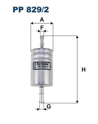 Filtron PP829-2 Diesel Filter Alfa Romeo 500X/Stelvio/Giulia, Jeep Renegade 15- — Fuel Delivery