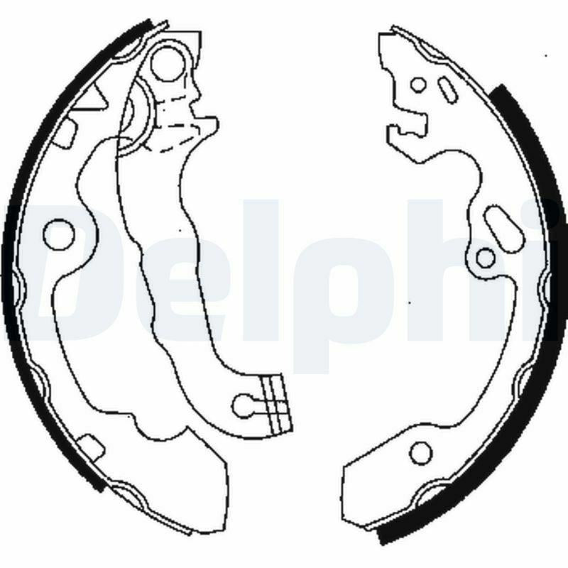 Delphi LS1850 Brake Shoe — Brake Cables & Hardware