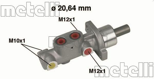 Metelli ABS Brake Master Cylinder - 20.64 mm for Peugeot 306 — Brake Hydraulics
