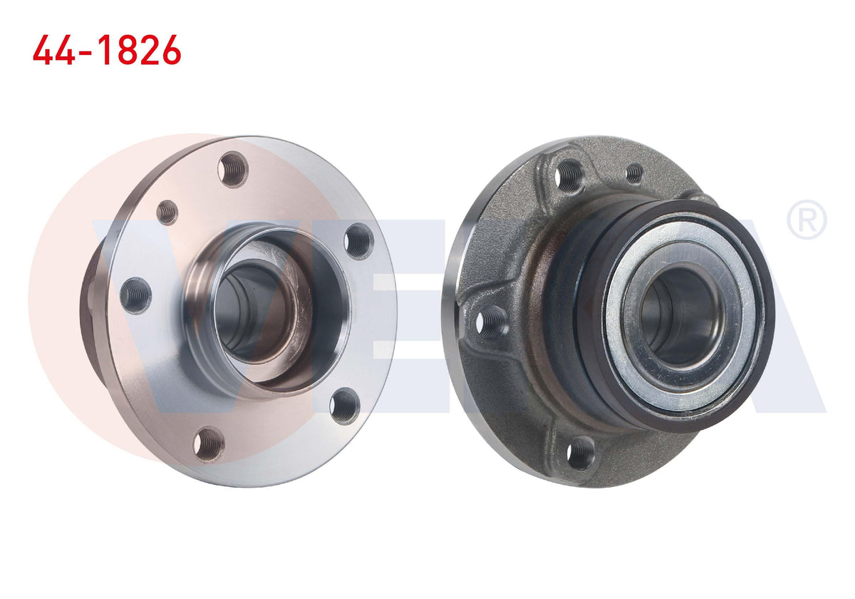 Veka 44-1826 Wheel Hub Left-Right Rear with Bearing Fiat Doblo (152 — Hub Assemblies