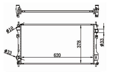 MGA 80543 Water Radiator Mechanical M / T Ford Transit (V184) 2.4 M-T 2000 — Radiators & Fans