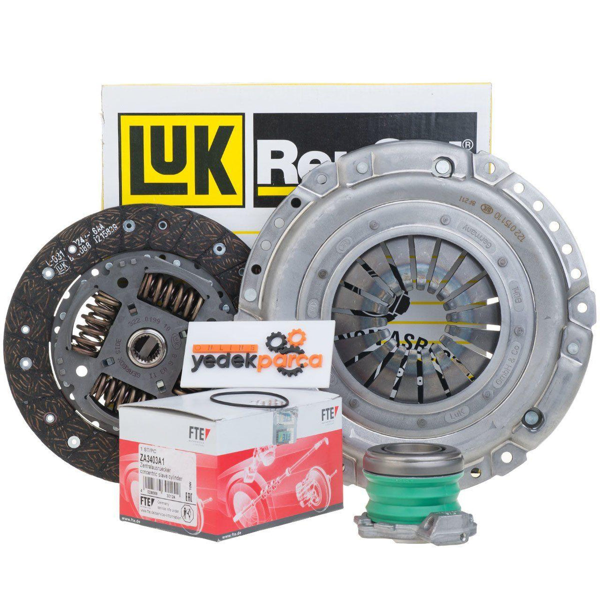 Opel Vectra B 2.0 Gasoline LUK Clutch Kit / FTE Hydraulic with Ball Bearing Kit — Auto Parts Hall, Clutch & Flywheel
