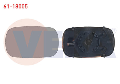 Veka 61-18005 Mirror Glass Left-Right Mechanical Fiat Doblo 2001-2010 — Mirrors