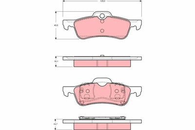 TRW GDB1477 Brake Pad Rear Mini Cooper R50-R52-R53 — Brake Pads