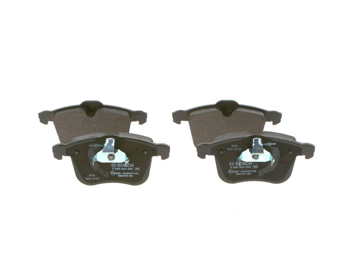 Bosch 0986494280 Brake Pad Front Vectra C Z28NET 06- Sig num Saab 93 Cadillac BLS — Brake Pads