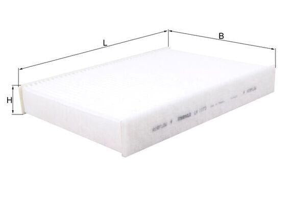 MAHLE Pollen Filter LA1173 - Compatible with Qashqai, Kadjar, Megane — Air & Cabin Filters