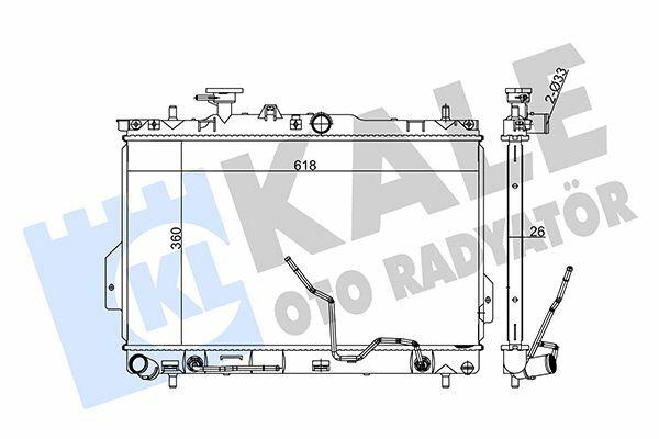 Kale Auto Radiator for Hyundai Matrix 1.5 CRDi - Compatible with 2006+ Automatic Transmissions — Radiators & Fans