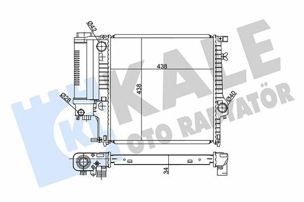 KALE 349000 Radiator for BMW E30 E36 - Aluminum Cooling System — Radiators & Fans