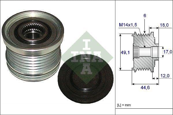 INA Alternator Pulley - Compatible with Focus, C-Max and 2 more models — Starting & Charging