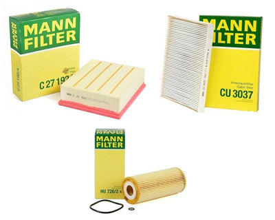 Mann Audi A4 2002 - 2008 Models 1.9 TDI Scheduled Service Filter Set — Maintenance & Service Kits