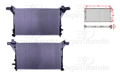Wisco 3113056-00 Water Radiator Brazing Mt-At 775X468x26 mm Renault Master. Opel Movano 2.3 dCi Ac + Pair — Radiators & Fans