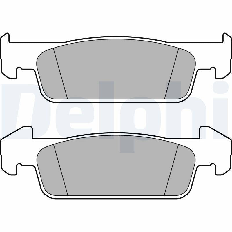 Delphi LP2663 Brake Pad Front Logan Stepway II Symbol III 13-19 Logan II 12-16 Sandero 08-13 1.2 1.5 dCi — Brake Pads