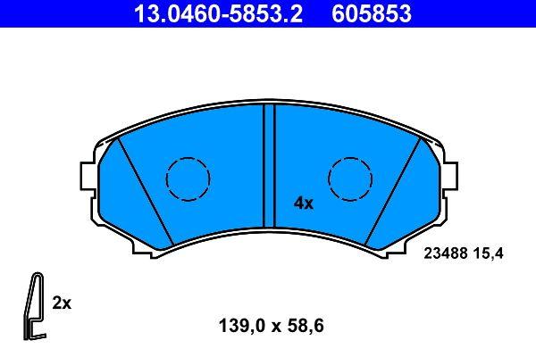 ATE 13.0460-5853.2 Brake Pad