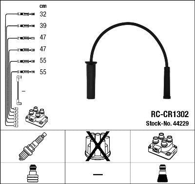 NGK 44229 Ignition Cable 6 Lu Black