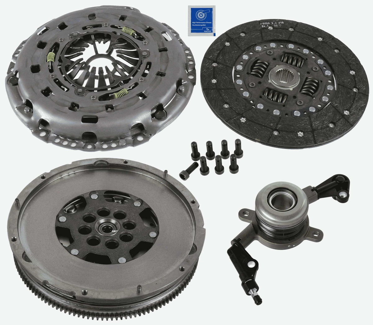 Sachs 2290601228 with Flywheel Clutch Kit Crafter Bjm 2.5 TDI (163 Ps) 06-12