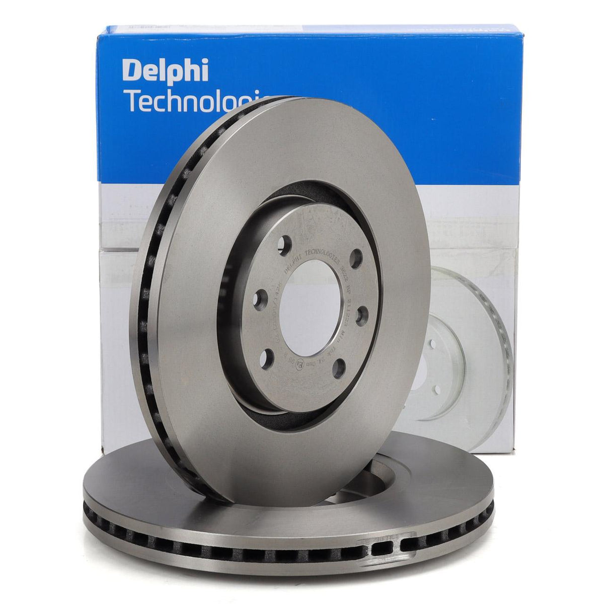 Delphi BG3622 Front Brake Disc Set 283mm Citroen Ds4/C4/C5/Peugeot 208/307/308/3008/5008/Partner/Opel — Brake Rotors & Drums