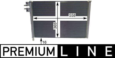 Mahle AC298000P A/C Condenser (120X850) Ford Fiesta IV (Eno:8Fc351300351) — Condensers & Evaporators
