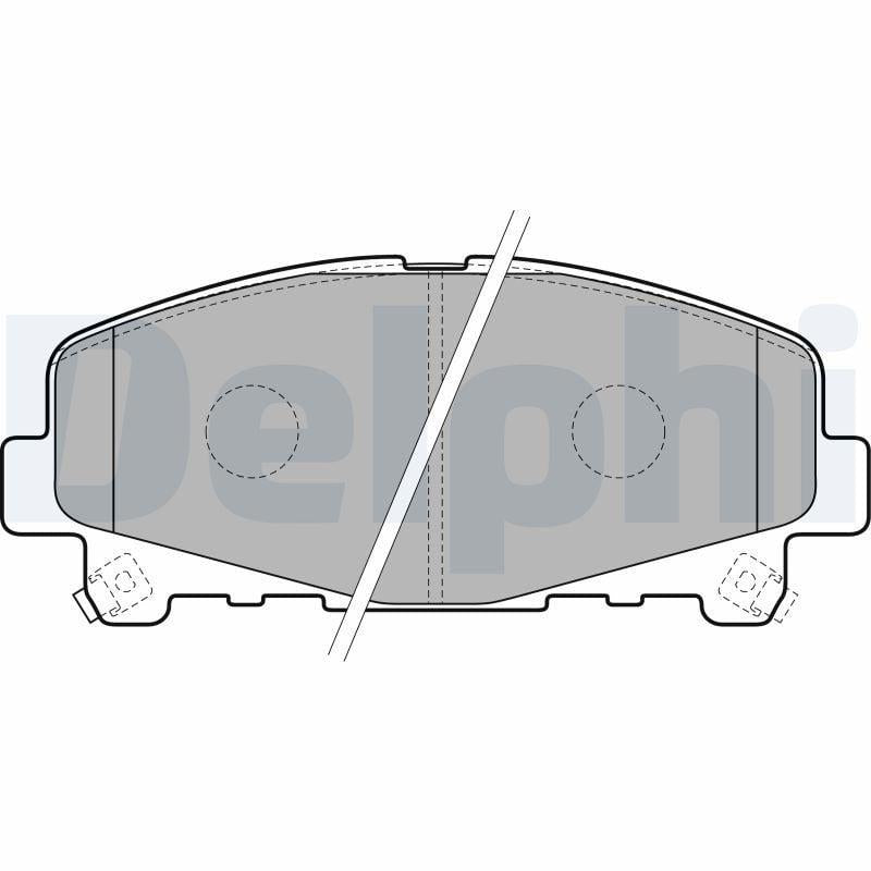Delphi Brake Pads - Front Set for Honda Accord VIII 2.0 2.4