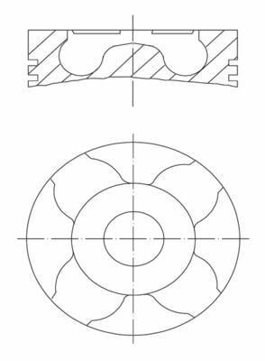 MAHLE Motor Piston + Piston Ring for Agila, Corsa and 2 more models — Pistons & Rotating