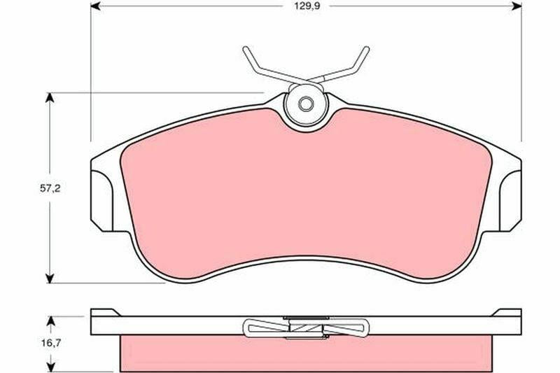 TRW GDB3271 Front Brake Pads - Almera II & Primera Compatibility