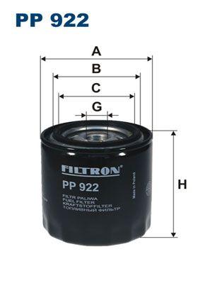 Filtron PP922 Diesel Filter Kia Besta-Mazda E2200-H100-L300 Minibus 1997-2008 (Closed Type) — Fuel Delivery