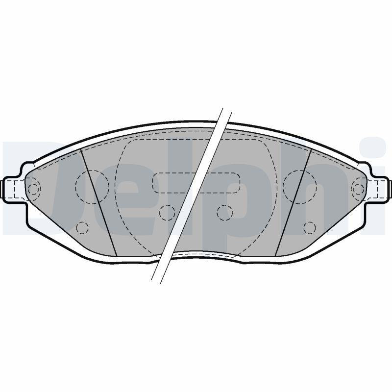 Delphi LP2218 Front Brake Pad Chevrolet Spark M300 — Brake Pads