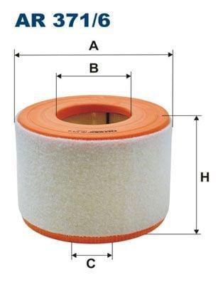 FILTRON AR371-6 Air Filter - Compatible with 12-A1 A6 2.0 TDI/TFSI — Air & Cabin Filters