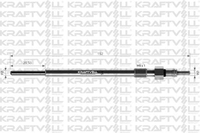 Kraftvoll 05030098 *12 Glow Plug 11 V Alfa 147-156-159-166-Brava-Croma-Astra-Sıgnım-Vectra-Zafira 1.9 JTD /2. — Coils & Plugs
