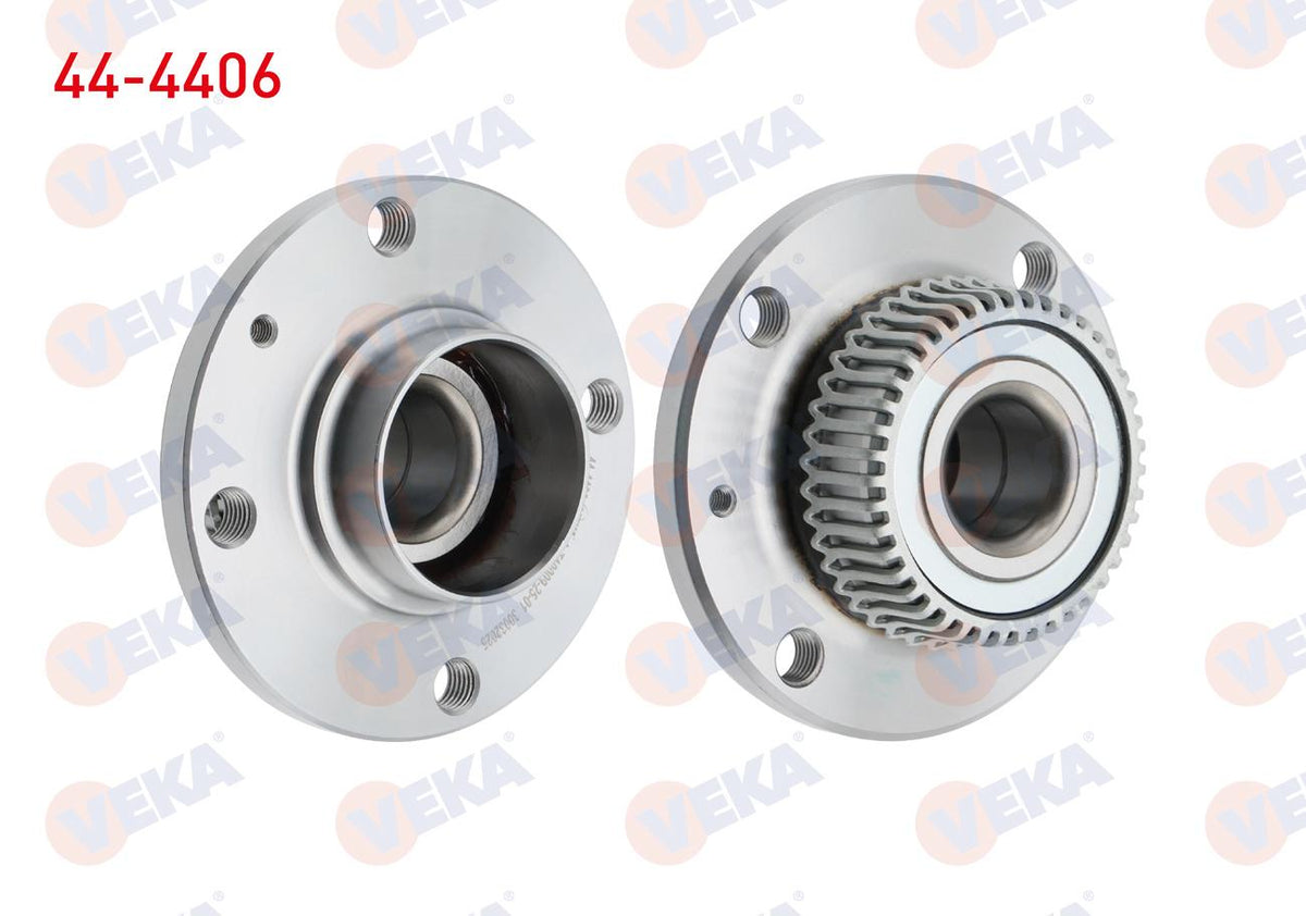 Veka 44-4406 Wheel Hub Left-Right Rear with Bearing Volkswagen Polo (6N2) 1.4 ABS li 4 Lug 1999-2001 — Hub Assemblies