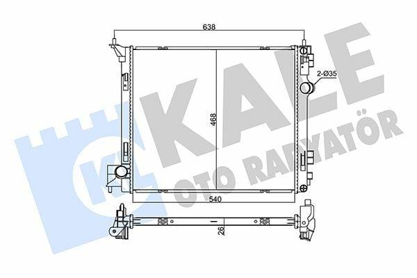 Kale Radiator - 14-X-Trail 1.6Dci (Motor Cooling Radiator) — Radiators & Fans