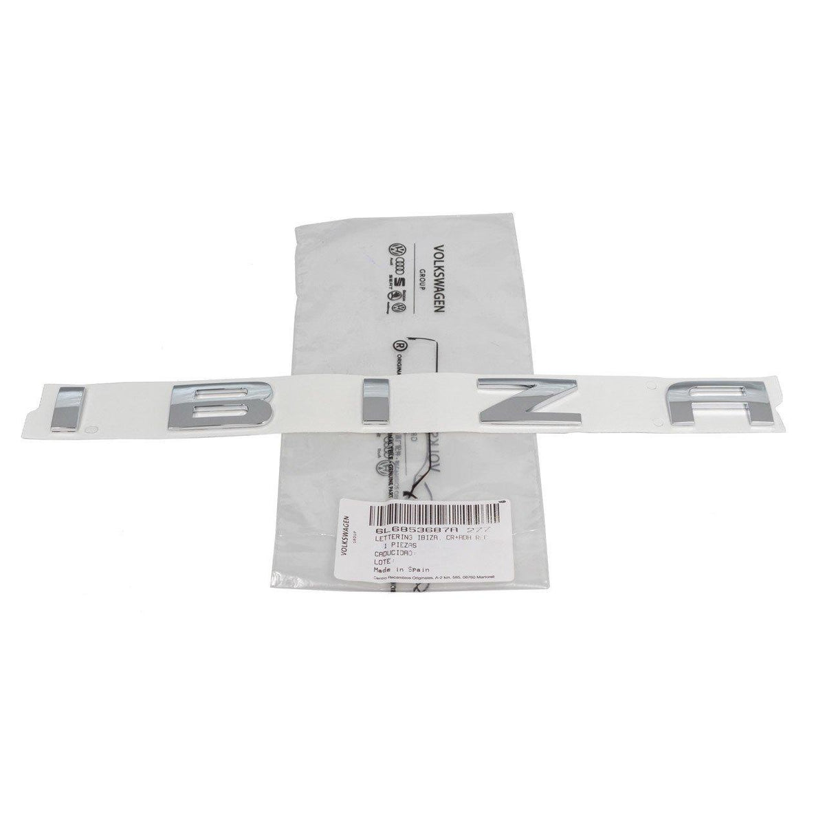 VAG Original Rear Badge for Seat Ibiza 2018 Model and Later — Glass & Trim