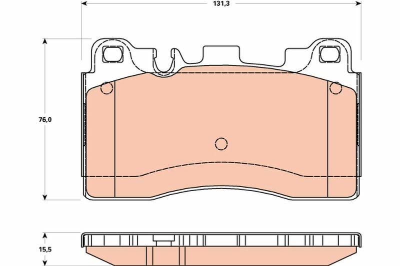 TRW GDB1906 Rear Brake Pads for 09-E Series (W212)