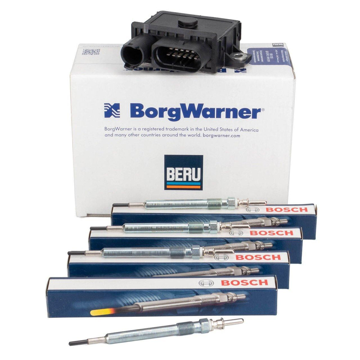 Beru BMW E90 320d N47 Glow Plug Set - Complete Kit — Coils & Plugs