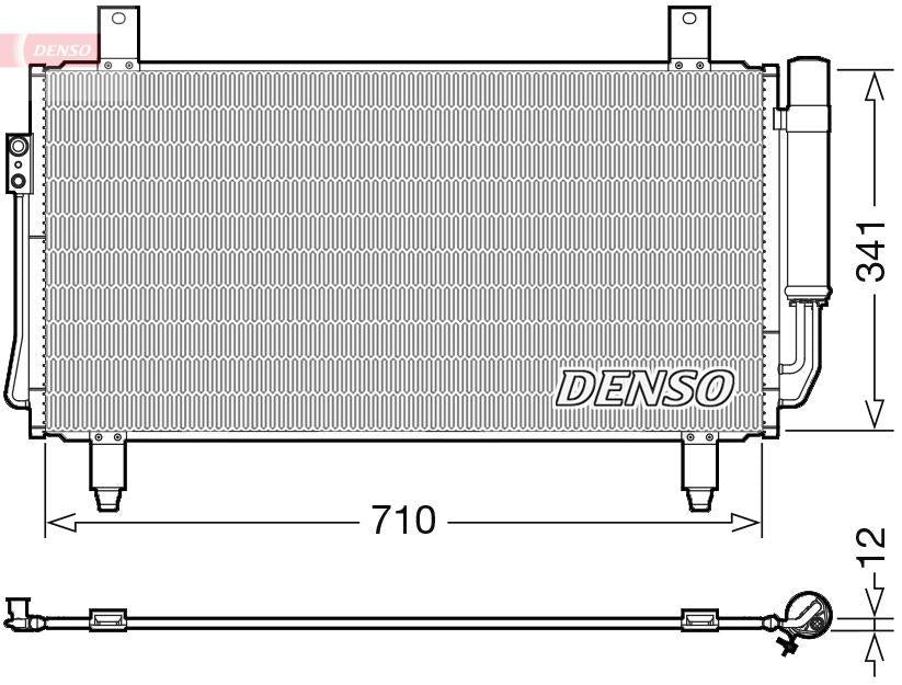Denso DCN45006 A/C Radiator Mitsubishi Outlander 12 — Radiators & Fans
