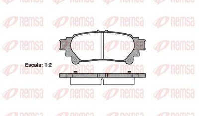 REMSA 1395.00 Brake Pad Gs Grl1_. Gwl1_ 01 12 — Brake Pads