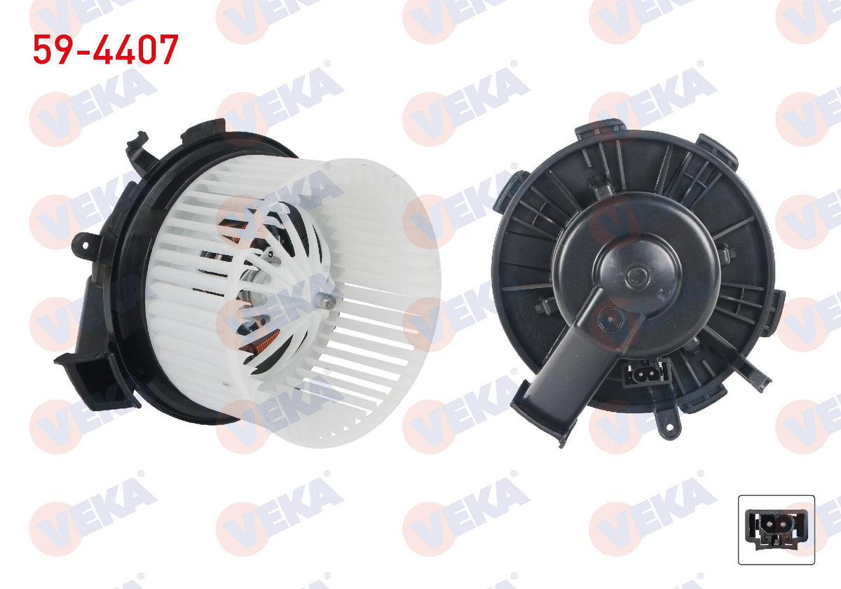 Veka 59-4407 Heater Motor without A/C Mercedes Sprinter (906) 2006-2009 / Sprinter (906) 2009-/ Volkswagen Crafter 2006-2016