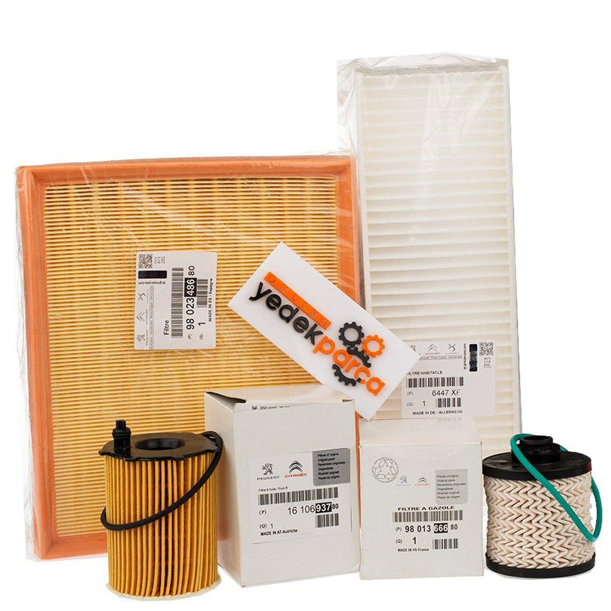 Peugeot 5008 1.6 BlueHdi Euro6 Oil Filter Maintenance Set — Oil Filters