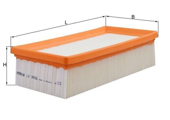 Mahle LX3456 Peugeot 208-301-308-2008 / Citroen C3-C4-DS3-C-Elysee 1.2 VTI Air Filter (12-) — Air & Cabin Filters