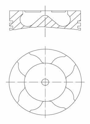 MAHLE Piston & Piston Ring 84.50mm - 4 Piece Set for BMW M47 D20 — Pistons & Rotating