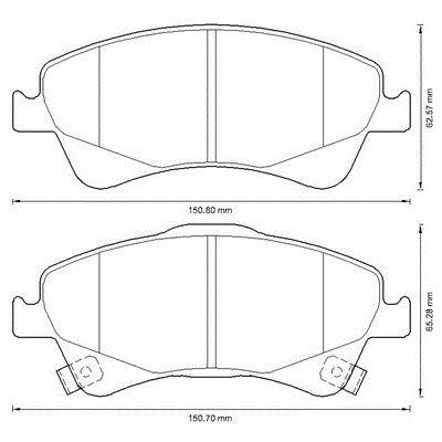 MGA 55268 Brake Pad Brake Front-(Toyota: Avensis 09 > 13 / Verso 10 > 13) — Brake Pads