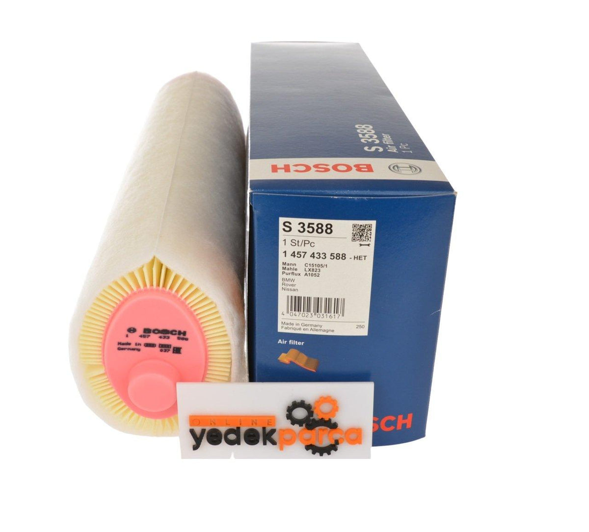 BOSCH Air Filter for BMW E60 520d M47 Diesel Engine — Cylinder Head & Block