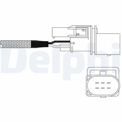 Delphi Lambda Sensor ES11026-12B1 - O2 Sensor for 03-C-Class W203, E-Class W211 & 09-Sprinter — Oxygen & Air-Fuel