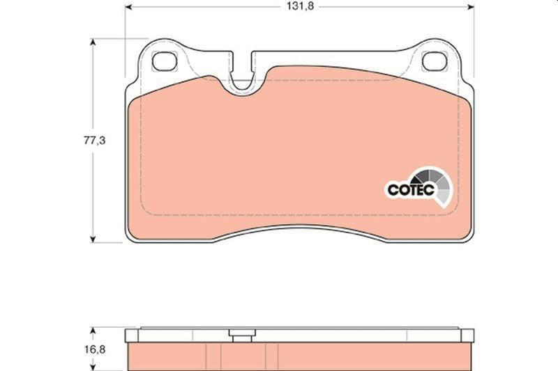 TRW GDB1670 Brake Pads - VW Touareg Owners